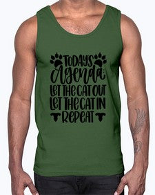 Todays Agenda Let Style 107#- cats- Cotton Tank