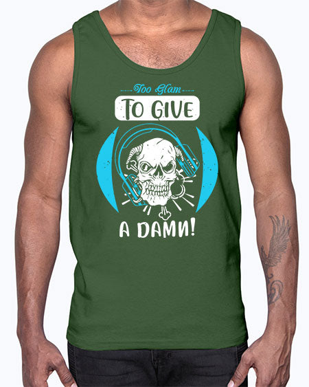 Too glam to give a damn Style 176#-makeup Cotton Tank