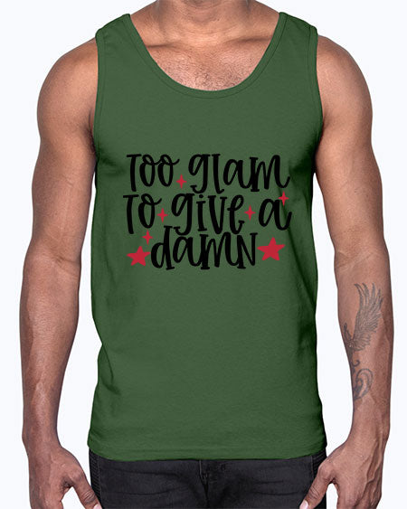 Too glam to give a damn design Style 215#-makeup Cotton Tank