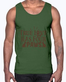 True Love Has Four Paws Style 24#- cats- Cotton Tank