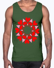 ValentineMandalaOPT 1194#- mandala- Cotton Tank