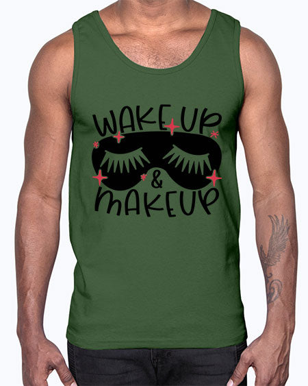 Wake Up Makeup Style 8#-makeup Cotton Tank