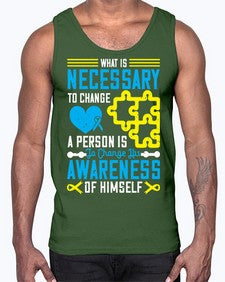 What is necessary to change a person is to change his awareness of himself Style 8#- Self awareness- Cotton Tank