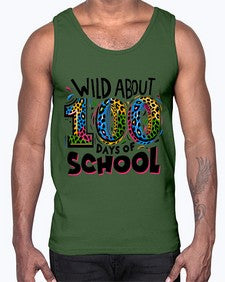 Wild about one hundred days 1011#- one hundred days- Cotton Tank