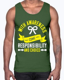 With awareness come responsibility and choice Style 5#- Self awareness- Cotton Tank