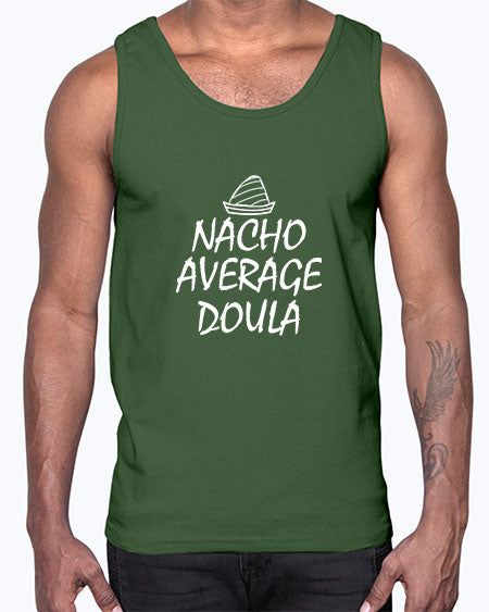 Womensnachoaveragedoulagiftforfunnydoula1654#- doubla- Cotton Tank