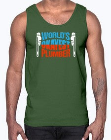 Worlds okayest plumber1665#- plumber- Cotton Tank