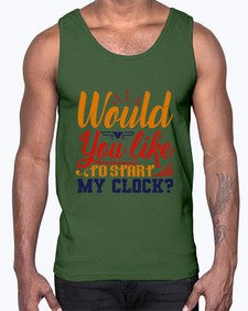 Would you like to start my clock 168#- chess- Cotton Tank
