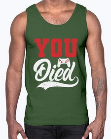 YOU DIED 56#- video games- Cotton Tank