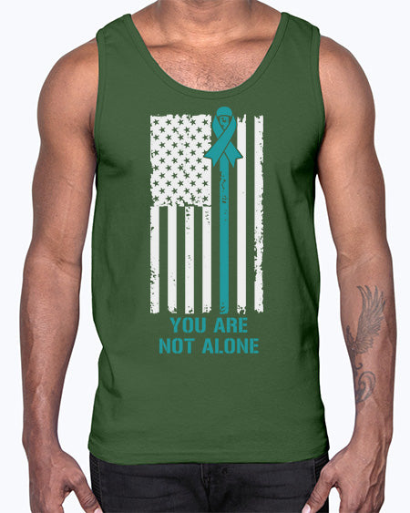 You Are Not Alone PTSD 1#- PTSD- Cotton Tank