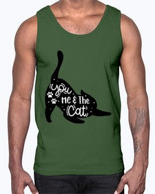 You Me The Cat Style 111#- cats- Cotton Tank