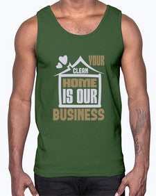 Your clean home is our Business Style 491#- cleaner- Cotton Tank