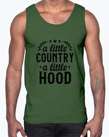 a little country a little hood 181#- western- Cotton Tank