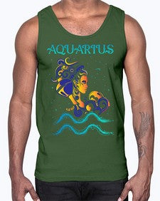 aquarius 13#- aquarius- Cotton Tank