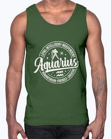 aquarius 77#- aquarius- Cotton Tank