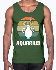 aquarius 78#- aquarius- Cotton Tank