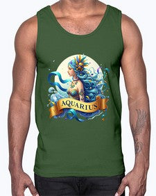 aquarius 84#- aquarius- Cotton Tank