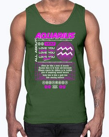 aquarius 86#- aquarius- Cotton Tank