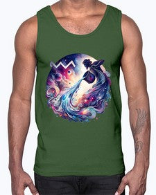 aquarius 89#- aquarius- Cotton Tank