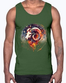 aries 125#- aries- Cotton Tank