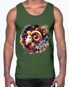 aries 127#- aries- Cotton Tank