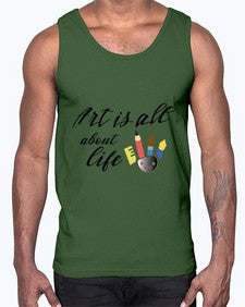 art is life 241#- art pop art- Cotton Tank