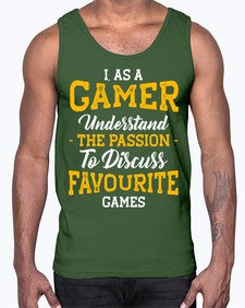 as a gamer understan the passion 61#- video games- Cotton Tank