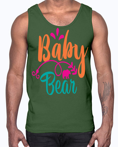 baby bear 11#- bears - animals- Cotton Tank