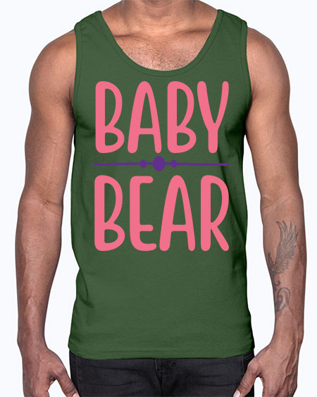 baby bear 15#- bears - animals- Cotton Tank