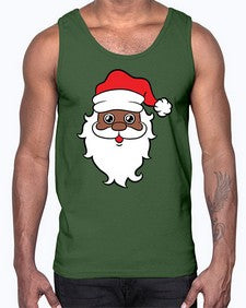 black santa 25#- black boys or men- Cotton Tank