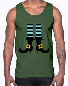 bluewitchlegs 47#- witch- Cotton Tank