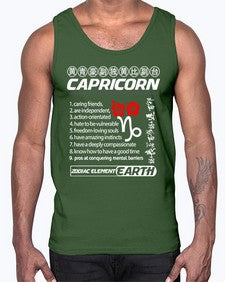 capricorn 207#- capricorn- Cotton Tank