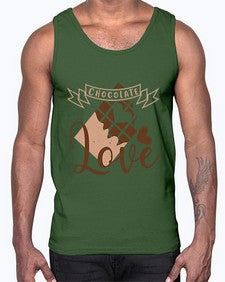 chocolate love 96#- chocolate- Cotton Tank