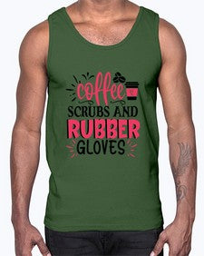 coffee scrubs and rubber gloves Style Style 667#- nurse- Cotton Tank
