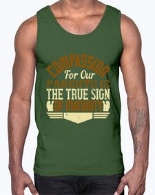 compassion for our parents is the true sign of maturity 132#- parents day- Cotton Tank
