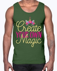 create your own magic 82#- unicorn- Cotton Tank