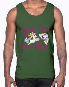 create your own magic 84#- unicorn- Cotton Tank