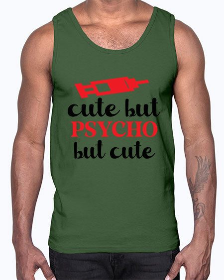 cute but psycho but cute 275#- general science- Cotton Tank