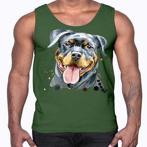 dog 109#- dogs- Cotton Tank