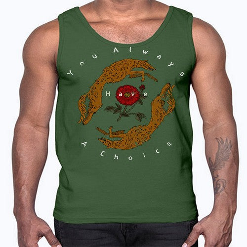 dog 17#- dogs- Cotton Tank