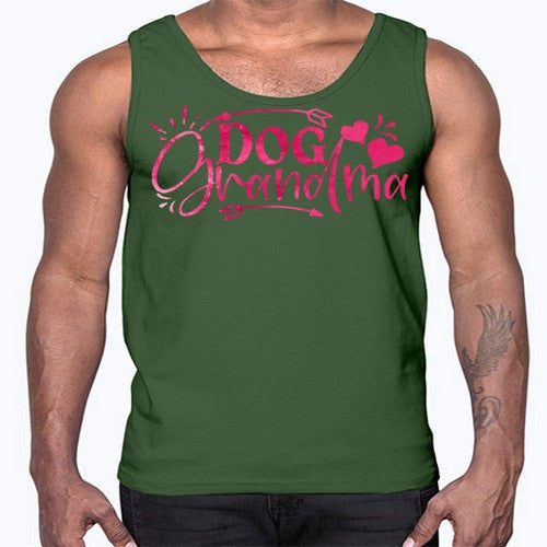 dog grandma 79#- dogs- Cotton Tank