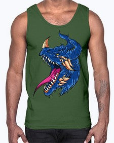 dragon 173#- dragon- Cotton Tank
