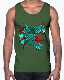 dragon 174#- dragon- Cotton Tank