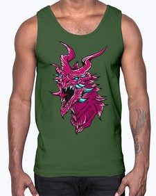 dragon 177#- dragon- Cotton Tank