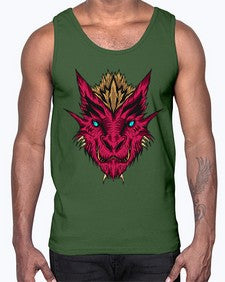 dragon 182#- dragon- Cotton Tank