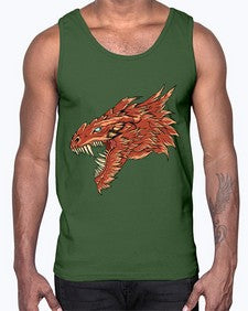 dragon 184#- dragon- Cotton Tank
