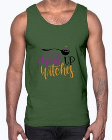 drink up witches 37#- witch- Cotton Tank