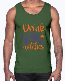 drink up witches 40#- witch- Cotton Tank