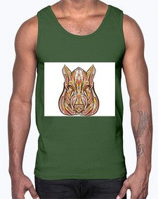 ethnic boar 417#- mandala- Cotton Tank