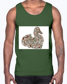 ethnic duck 420#- mandala- Cotton Tank